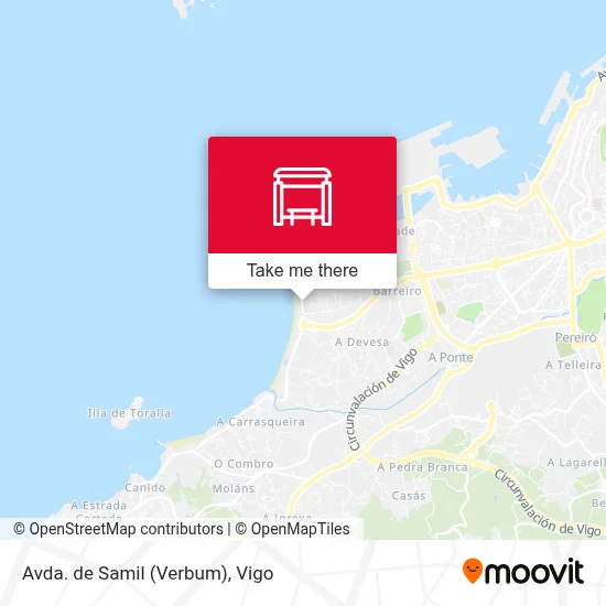 Avda. de Samil (Verbum) map