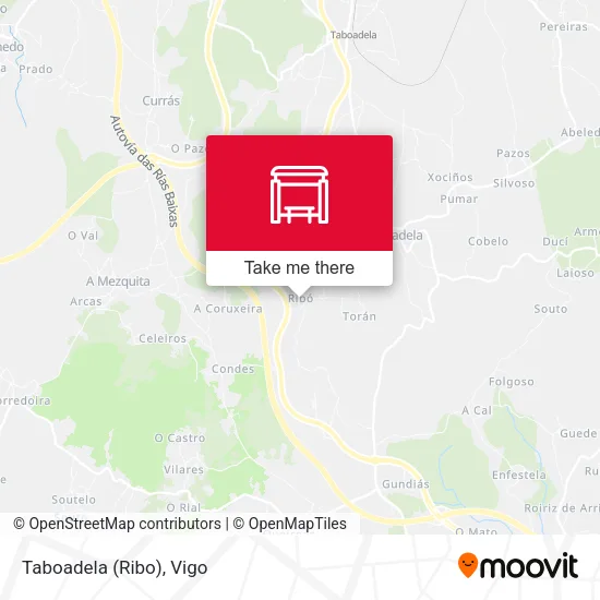 Taboadela (Ribo) map