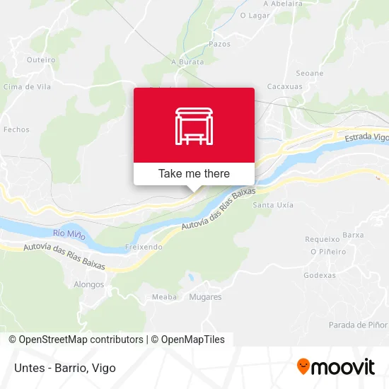 Untes - Barrio map
