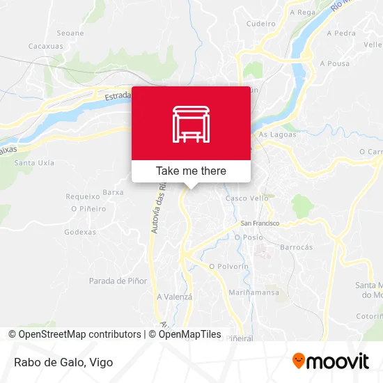 Rabo de Galo map