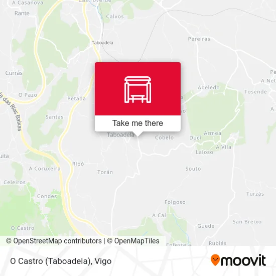 O Castro (Taboadela) map