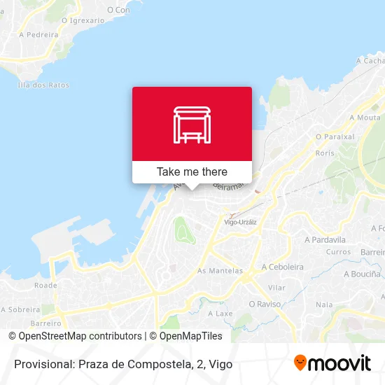 Provisional: Praza de Compostela, 2 map