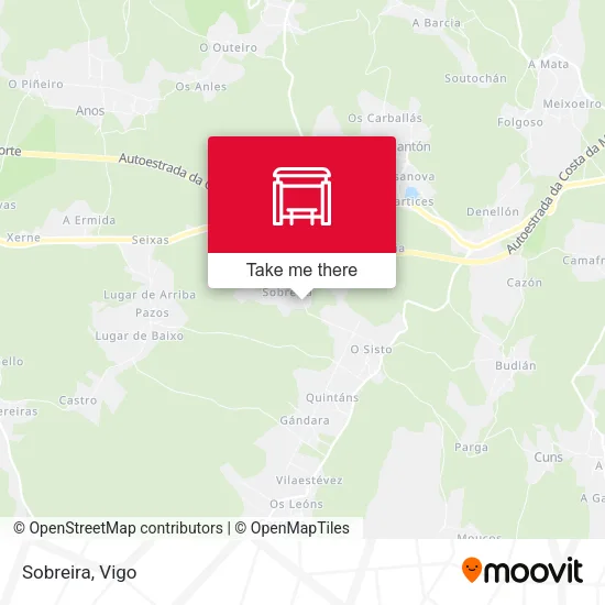 Sobreira map