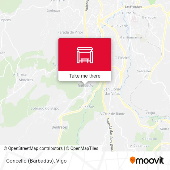 mapa Concello (Barbadás)