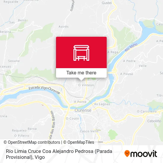 Río Limia Cruce Coa Alejandro Pedrosa (Parada Provisional) map