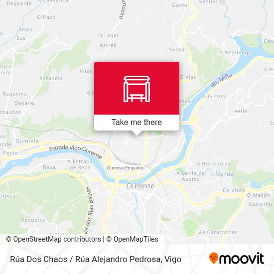 mapa Rúa Dos Chaos / Rúa Alejandro Pedrosa