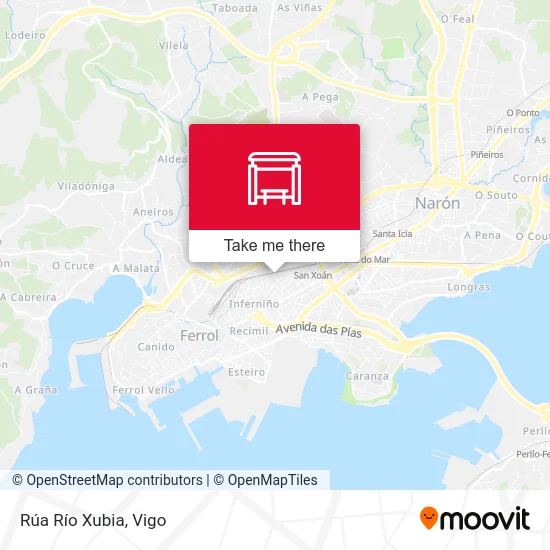 Rúa Río Xubia map