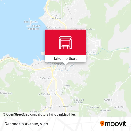 Redondela Av map