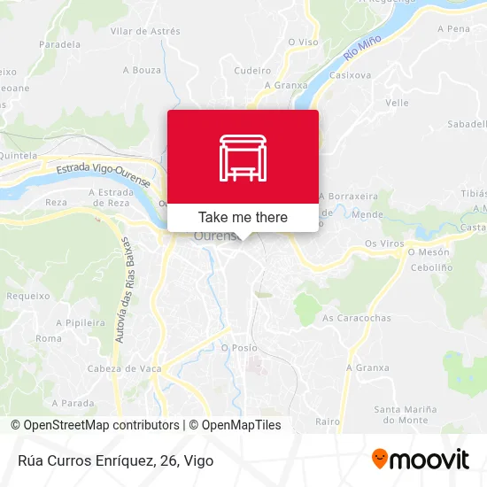 Rúa Curros Enríquez, 26 map