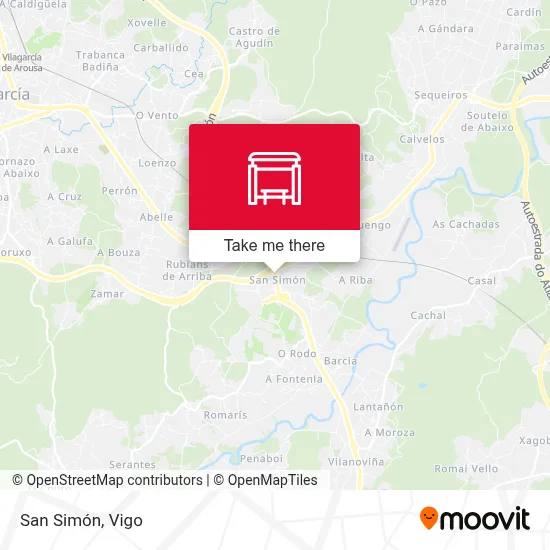 San Simón map