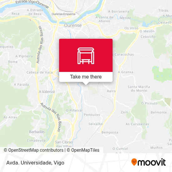 Avda. Universidade map