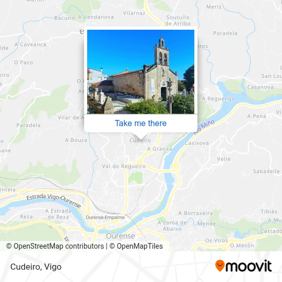 Cudeiro map