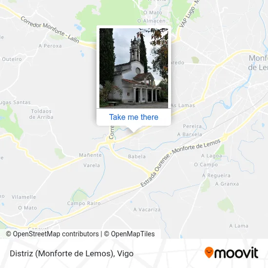 Distriz (Monforte de Lemos) map