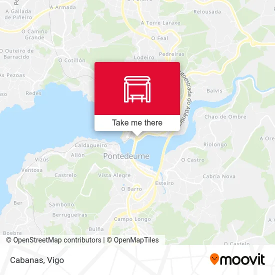 Cabanas map