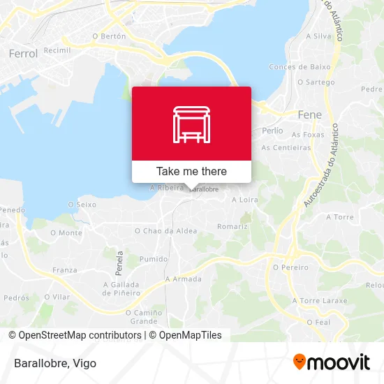 Barallobre map