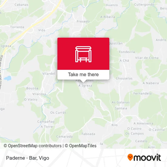 Paderne - Bar map