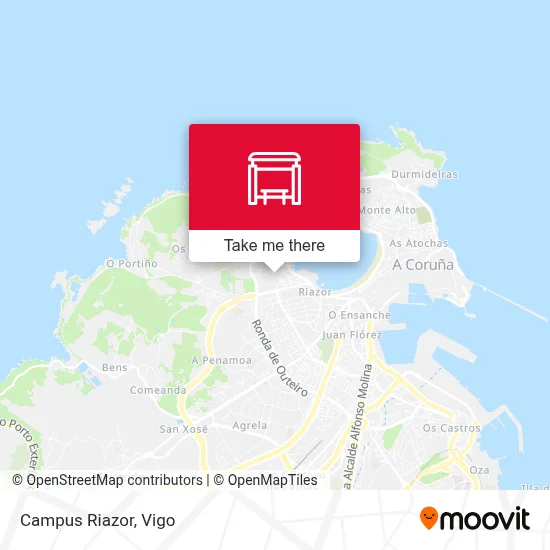 Campus Riazor map