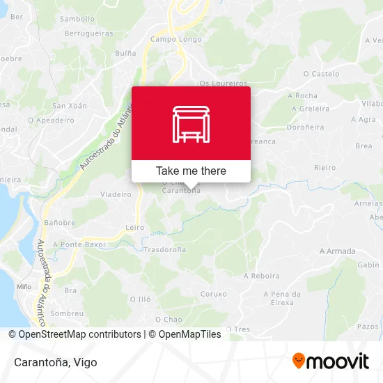 Carantoña map