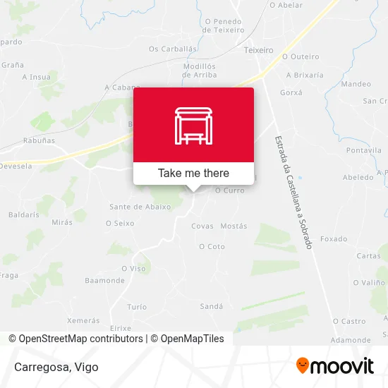Carregosa map