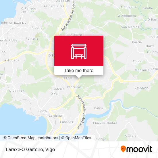 Laraxe-O Gaiteiro map