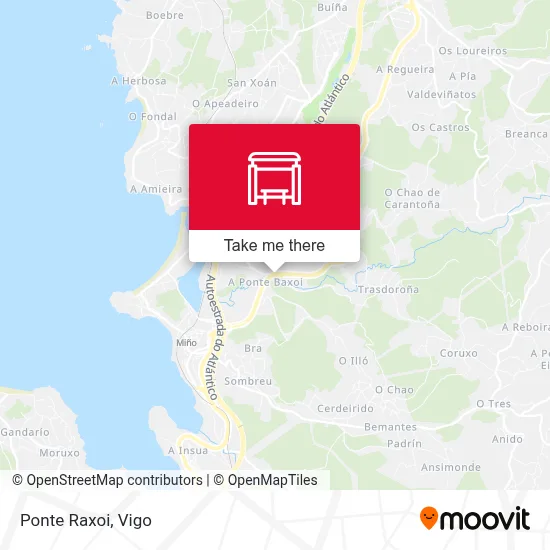 Ponte Raxoi map
