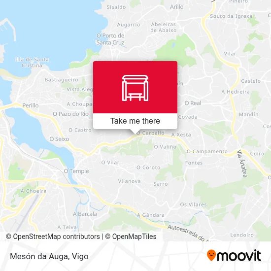 Mesón da Auga map