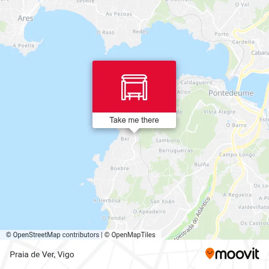 Praia de Ver map
