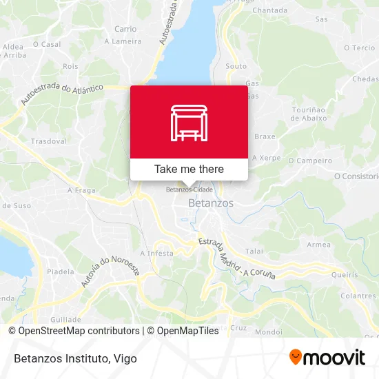 Betanzos Instituto map