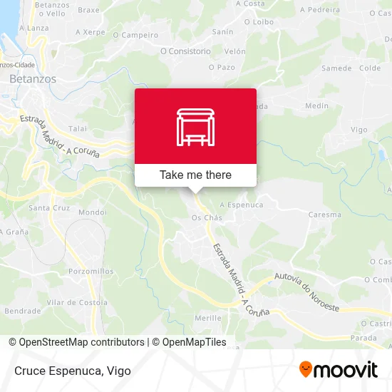 Cruce Espenuca map
