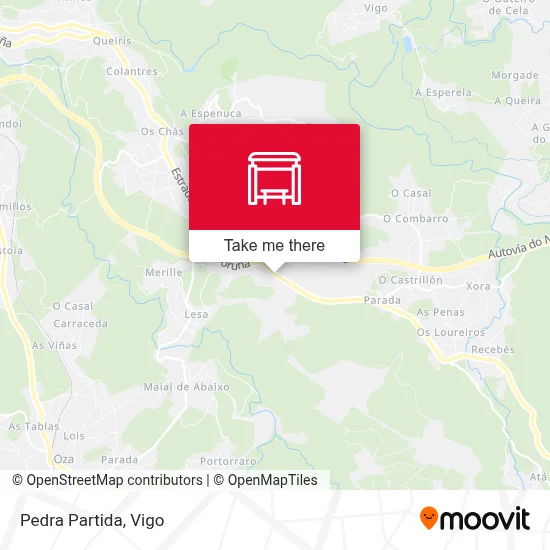 Pedra Partida map