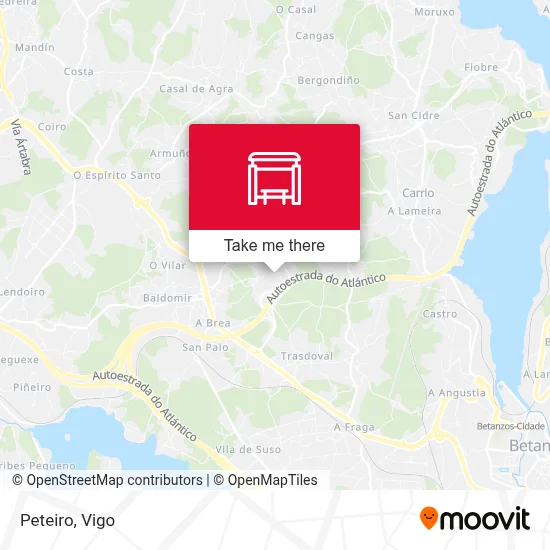 Peteiro map
