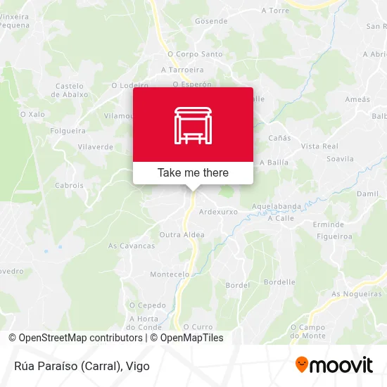 Rúa Paraíso (Carral) map