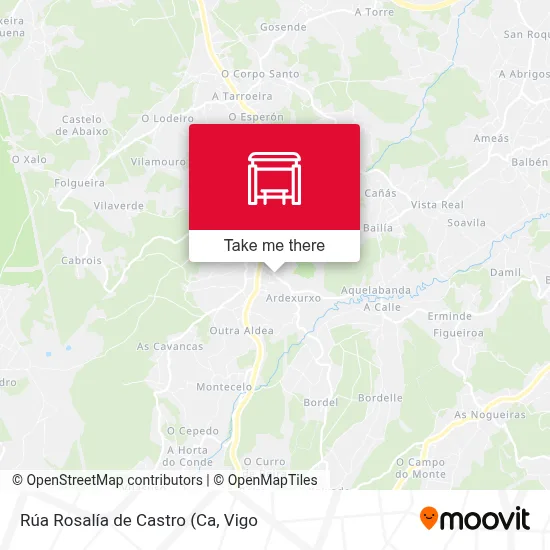 Rúa Rosalía de Castro map