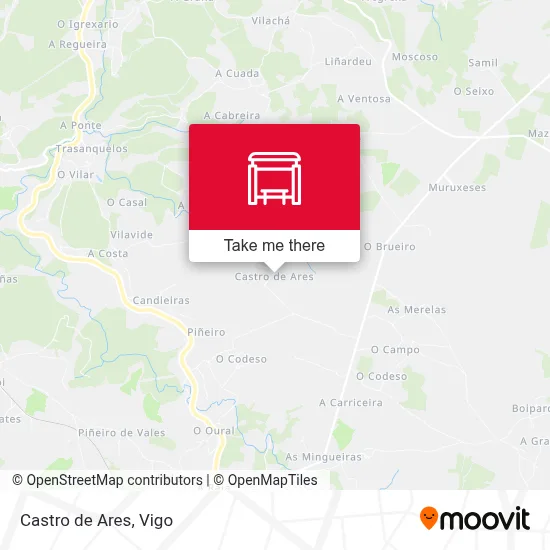 Castro de Ares map