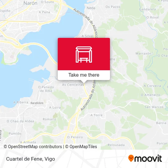 Cuartel de Fene map