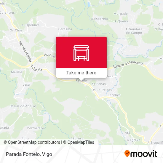 Parada Fontelo map