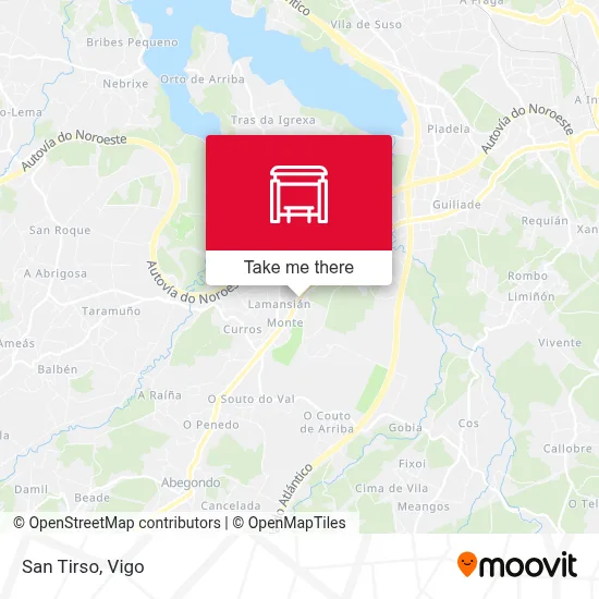 San Tirso map