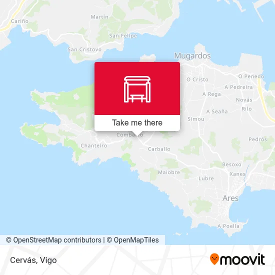 Cervás map