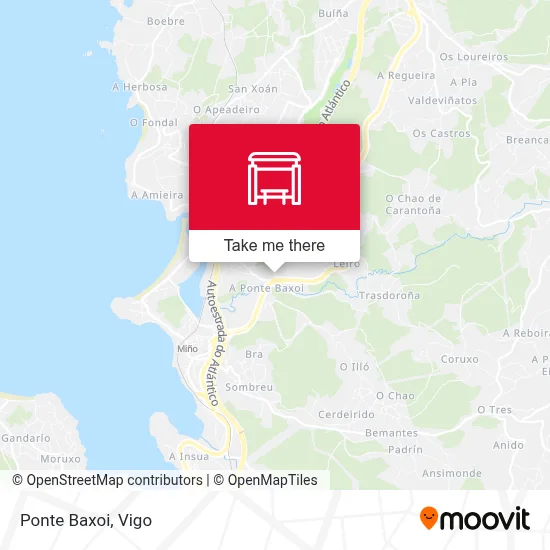 Ponte Baxoi map