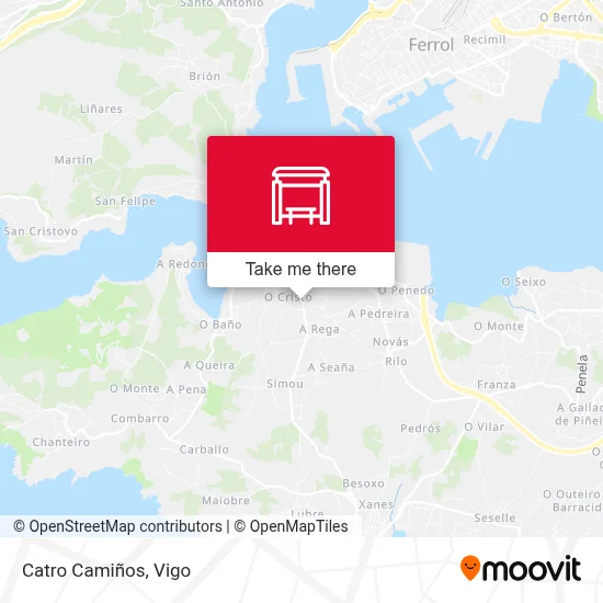 Catro Camiños map