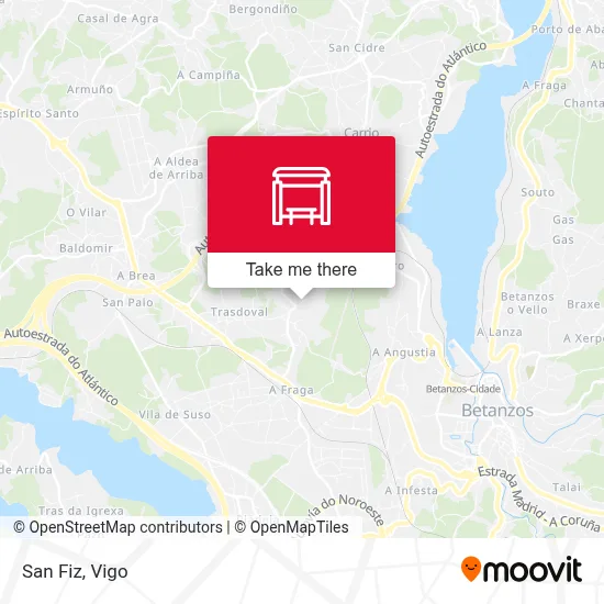 San Fiz map
