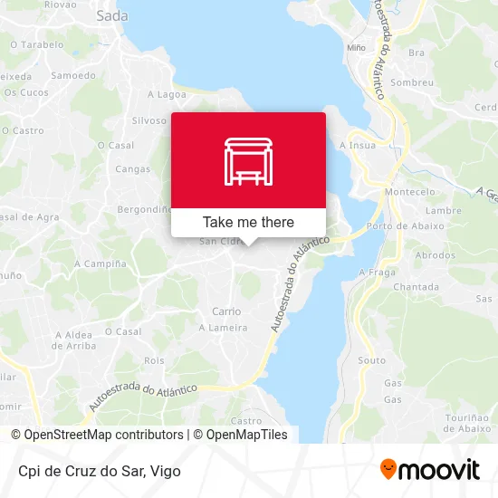 Cpi de Cruz do Sar map