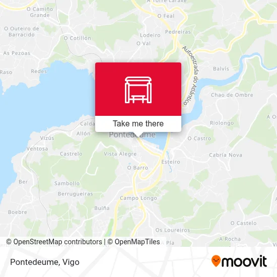 Pontedeume map