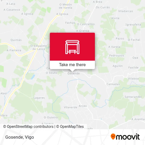 Gosende map