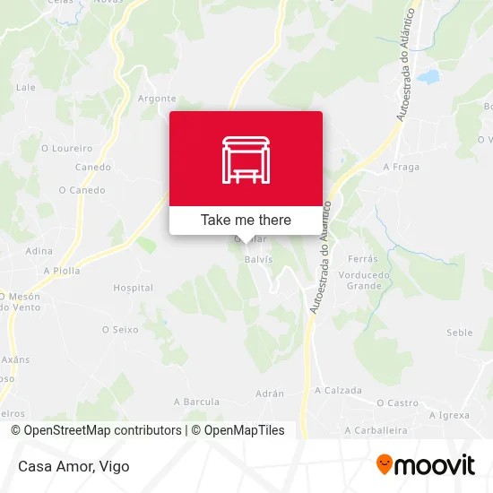 Casa Amor map