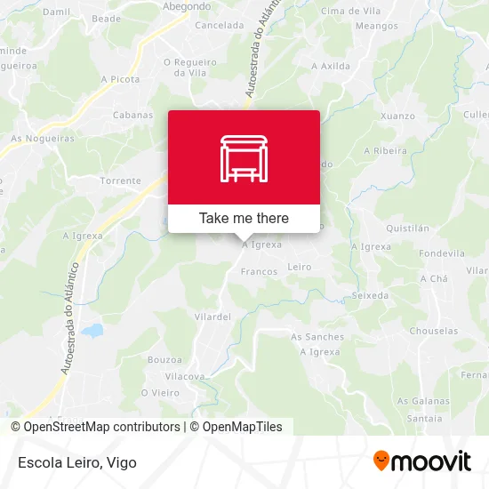Escola Leiro map