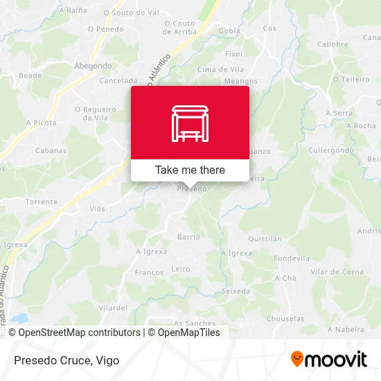 Presedo Cruce map