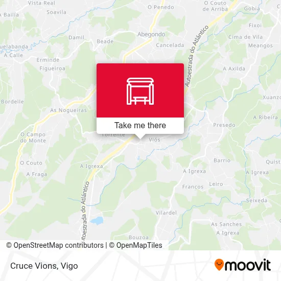 Cruce Vions map