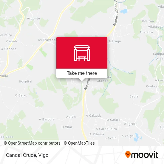 Candal Cruce map