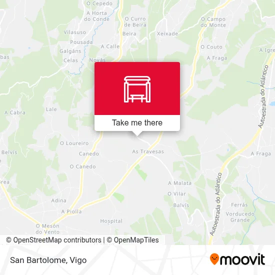San Bartolome map